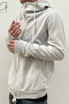 BORIS BIDJAN SABERI Hooded Jacket ZP4.1 TO00002+F0406C Light Gray